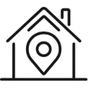 Pictogramme d'un pin dans une maison.